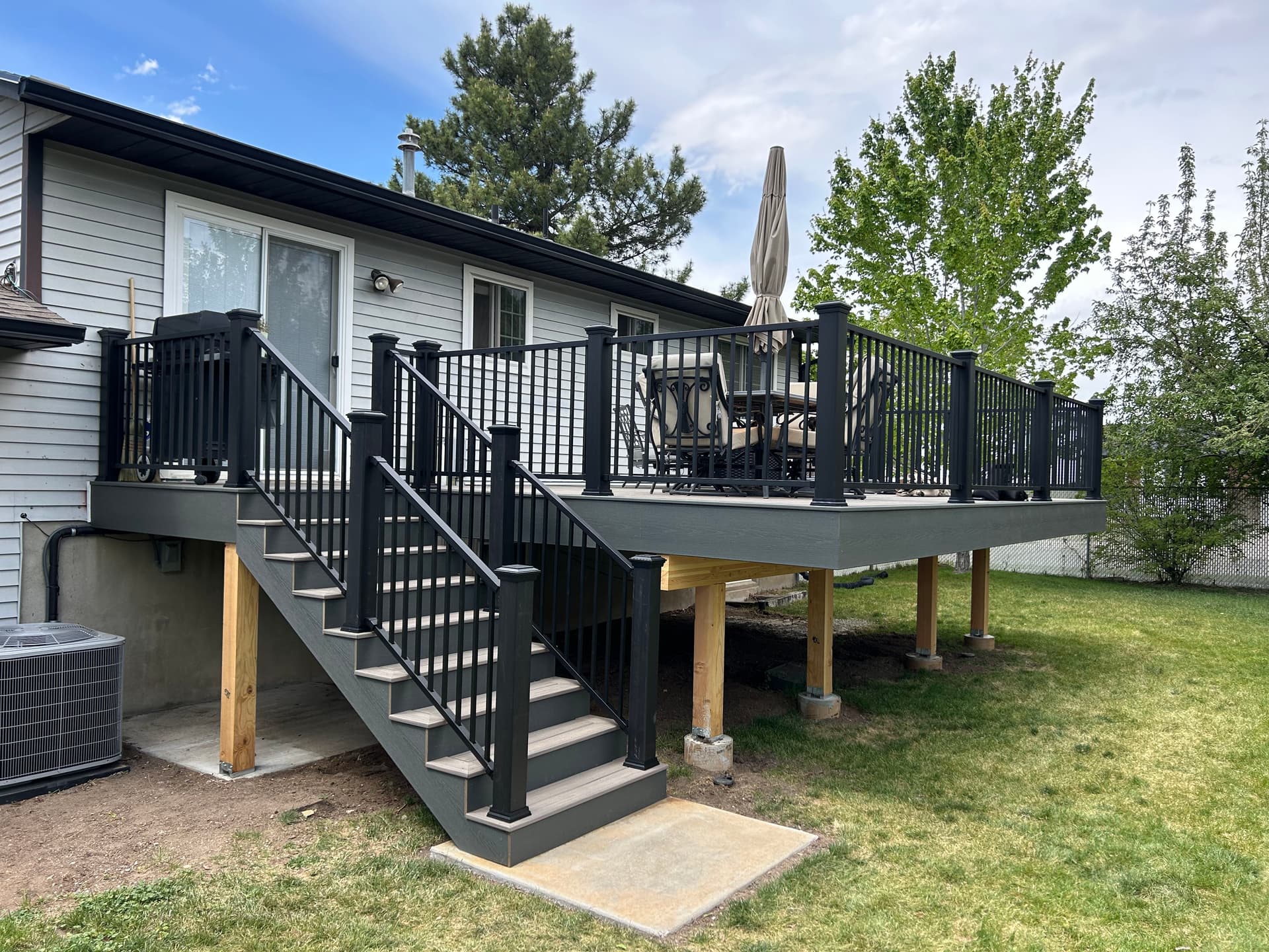 Trex Deck Build with Aluminum Railings in Sandy UT image