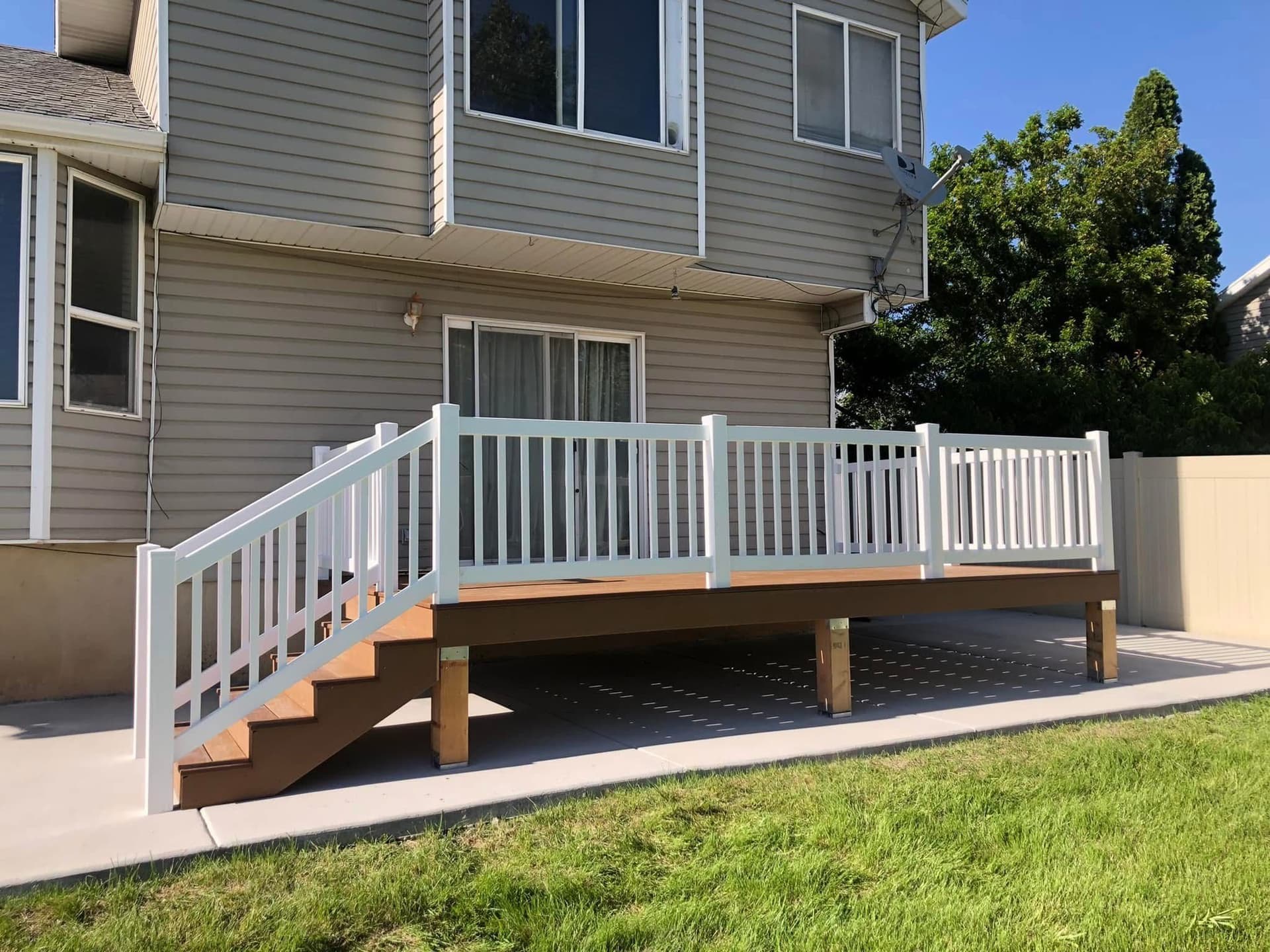 A Simple and Affordable Backyard Deck image